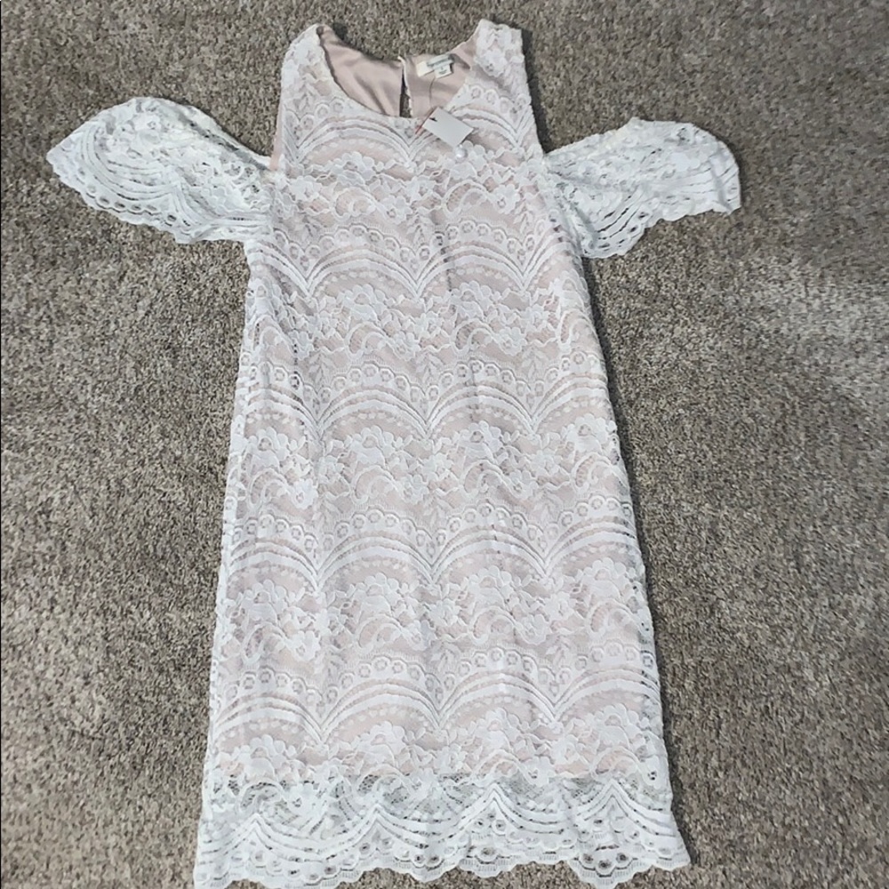 White lace dress